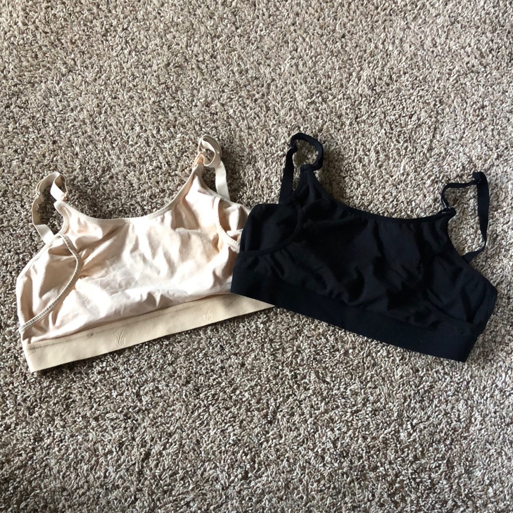 Lot of 2 Momcozy Sz L Maternity Pumping Bras